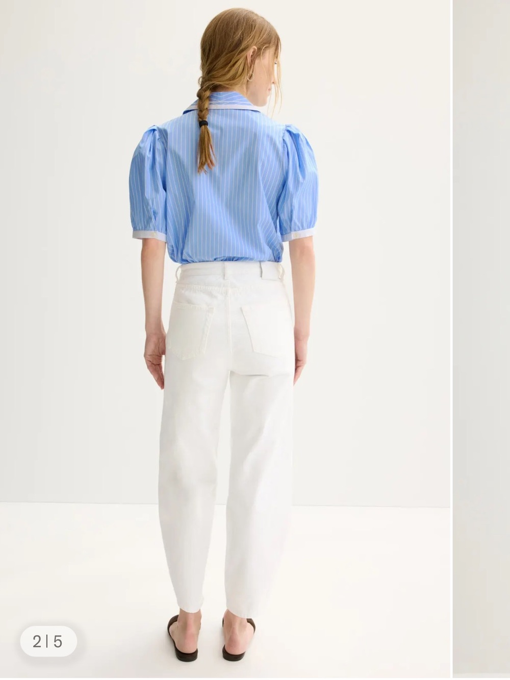 FRAME Stripe Sailor Blouse - Picture 3 of 8